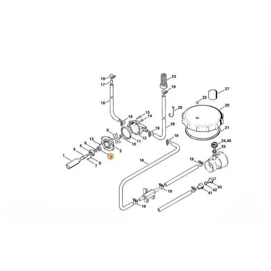STIHL  Pierścień uszczelniający wał 10x18x6 9640 003 0950